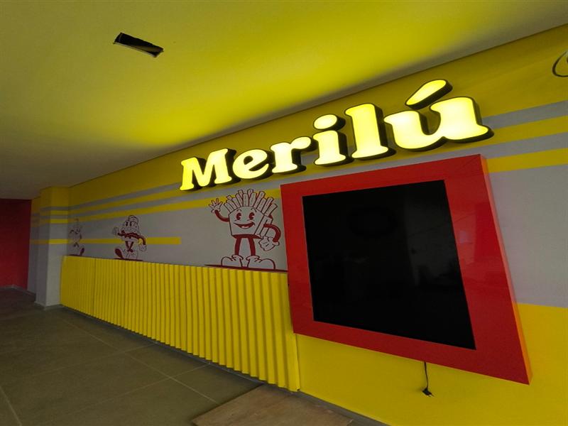 Letras caixa iluminadas Merilú